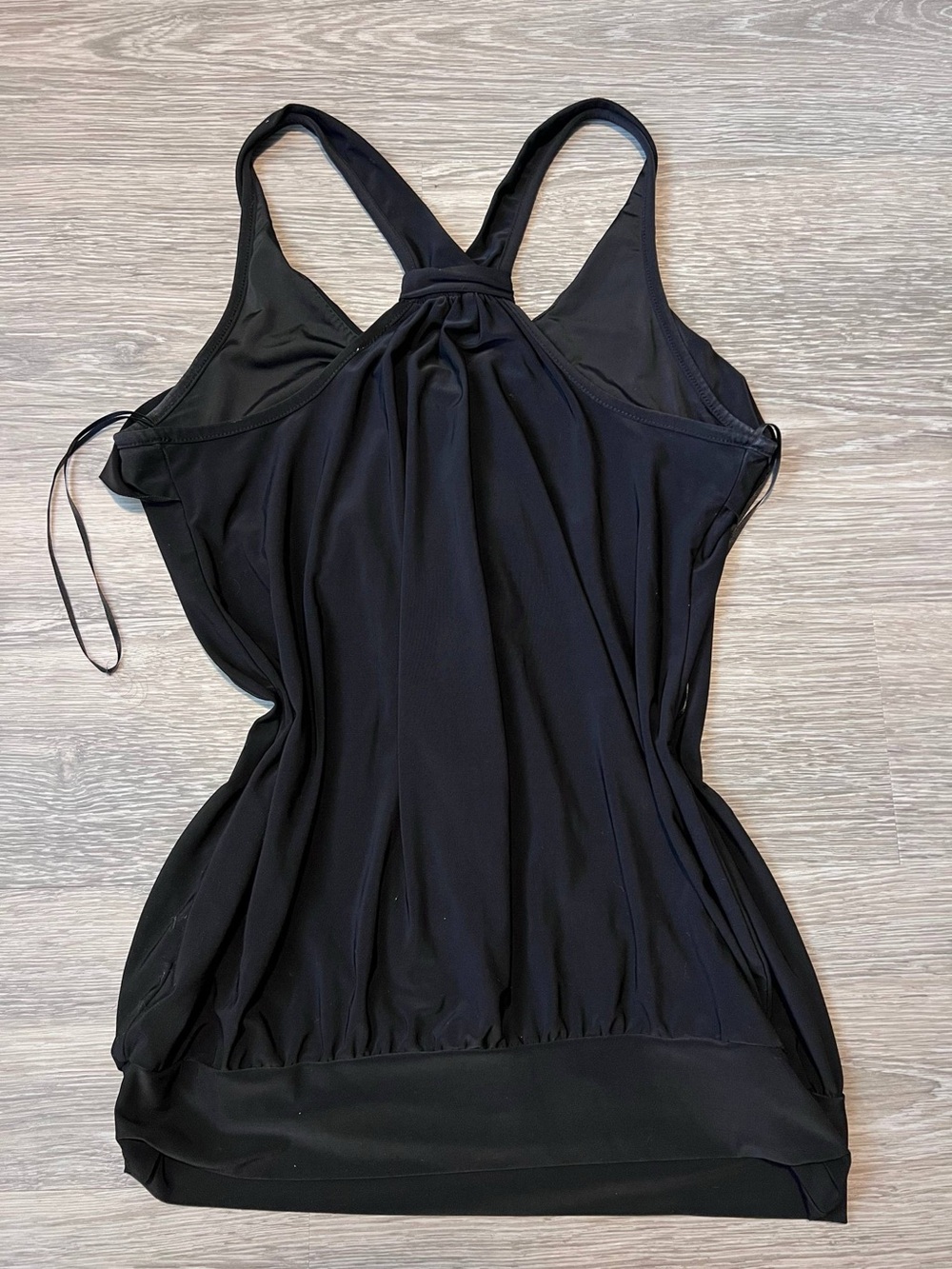 Y2K Black Ruffle Racerback Tank - Picture 5 of 5